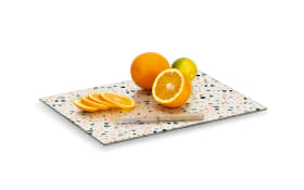 Glasschneideplatte Terrazzo, bunt, 40 x 30 cm