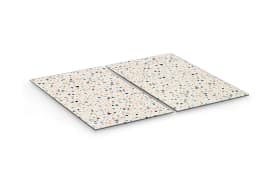 Herdabdeckplatten-Set Terrazzo, bunt, 30 x 52 cm