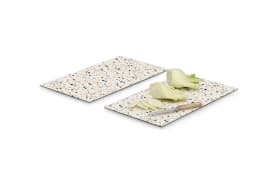 Herdabdeckplatten-Set Terrazzo, bunt, 30 x 52 cm