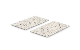 Herdabdeckplatten-Set Terrazzo, bunt, 30 x 52 cm