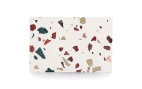 Servier-/Schneideplatte Terrazzo, bunt, 30 x 20 cm