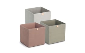 Aufbewahrungsbox Vlies, khaki, 32 x 32 cm