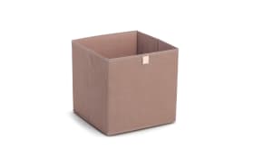 Aufbewahrungsbox Vlies, mocca, 32 x 32 cm