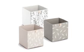 Aufbewahrungsbox Vlies, weiß, 32 x 32 cm