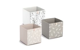 Aufbewahrungsbox Vlies, beige, 32 x 32 cm