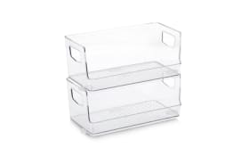 Aufbewahrungsboxen-Set, transparent, 2-teilig