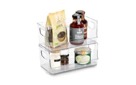 Aufbewahrungsboxen-Set, transparent, 2-teilig