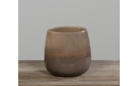 Glasvase, braun, 15 cm 