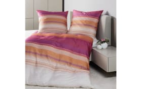 Mako-Satin Bettwäsche moments, pink/koralle, 155 x 220 cm