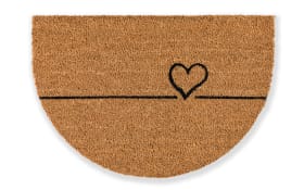 Türmatte Coco Smart halbrund Herz, 40 x 60 cm