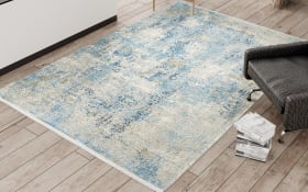 Teppich Glorious Cove, grau/blau, 200 x 290 cm