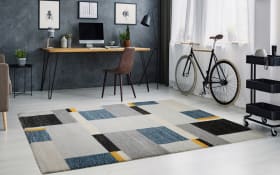 Teppich Ballance Allure, grau/blau, 200 x 290 cm