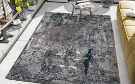 Teppich Starlight Echo, grau/petrol, 160 x 230 cm