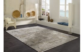 Teppich Glorious Cove, grau/gold, 160 x 230 cm