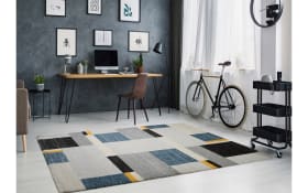 Teppich Ballance Allure, grau/blau, 160 x 230 cm