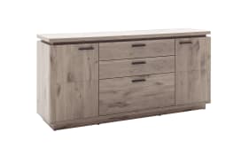 Sideboard Modena in Viking Oak Nachbildung, Griffe in anthrazit