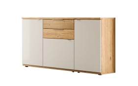 Sideboard Berghe, Risseiche/sandbeige