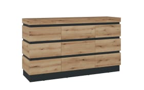 Kommode Corte, Corte, Eiche-Nachbildung/grau, inkl. Softclose Funktion