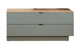 Lowboard Ina, schilfgrün/Artisan Eiche, 140 cm