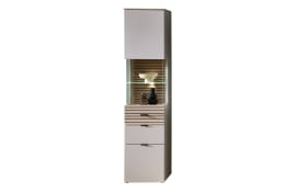 Vitrine Ina, kaschmir/Riva Eiche, 45 cm