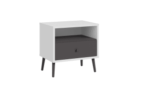 Nachtkommode Harllson EasyKlix, weiß/grau