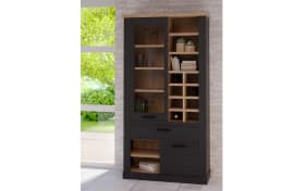 Glasvitrine Duro, Riviera Eiche/Cabezone Eiche-Nachbildung, 212 cm