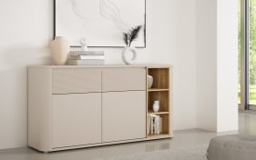 Sideboard Breathtaker, Mauvelle Eiche-Nachbildung/sand