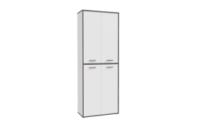 Aktenschrank Keflavik, grau/weiß