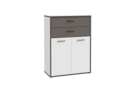 Kommode Keflavik, grau/weiß