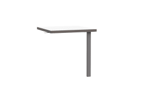 Verkettungs-Platte 90° Keflavik, grau/weiß