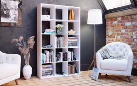 Regal Mauro, schwarz, 107,2 x 176,3 cm