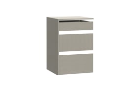 Set mit 3 Schubladen Schach & Matt 2, grau, 53,5 cm