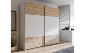 Kleiderschrank Schach & Matt 2, Artisan Eiche-Nachbildung/weiß, 220,1 cm