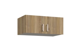 Schrankaufsatz Econobox2, Mauvelle Eiche-Nachbildung, 88,9 cm