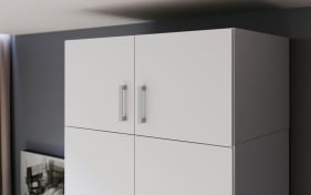 Schrankaufsatz Econobox2, weiß, 88,9 cm