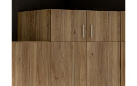 Eck-Schrankaufsatz Econobox2, Mauvelle Eiche-Nachbildung, 165,2 cm
