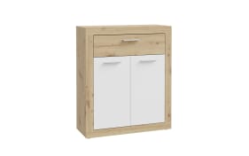 Schuhschrank Baccio, Artisan Eiche-Nachbildung/weiß