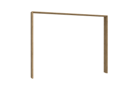 Passepartout Narago, Mauvelle Eiche-Nachbildung, 279,4 x 214,4 cm