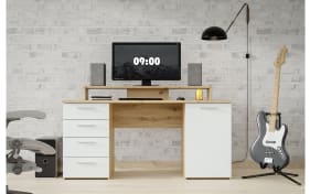 Schreibtisch Net106, Artisan Eiche Nachbildung/hellgrau