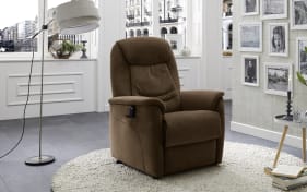 Leder-Fernsehsessel  HU-RV15024, braun, inkl. Funktionen