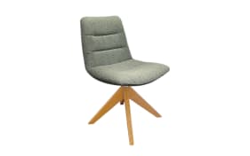 Stuhl Russel, Eiche geölt, green, inkl. Drehfunktion