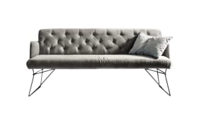 Solobank Sixty Bench, Velvet silver