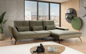 Wohnlandschaft Dover, olive,  Longchair rechts