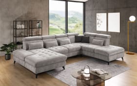 Wohnlandschaft Carolina XC, hellgrau