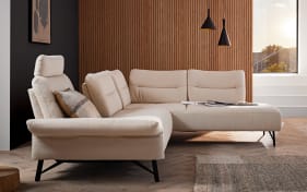 Wohnlandschaft Pelippa, beige, inkl. Funktionen