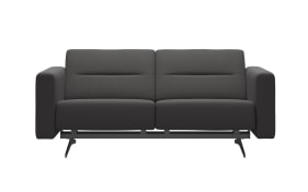 Leder Wohnlandschaft Stella (M), grau