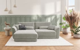 Wohnlandschaft ZE-EM25094, grau, inkl. Sitztiefenverstellung