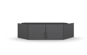 Aufsatzschrank 3350 Allrounder für Eckkleiderschrank, grau, 117 x 38 cm 