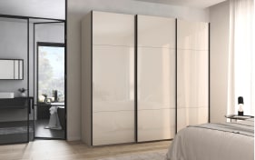 Schwebetürenschrank Contido, champagner, 242 x 223 cm