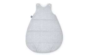 Jersey Schlafsack, grau mit weißem Muster, 74 cm